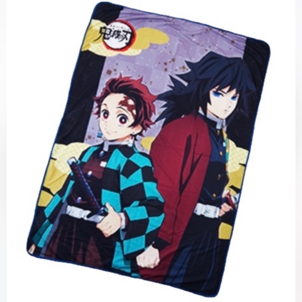 ⭐️New⭐️ From Japan Exclusive Demon Slayer Tanjiro & Giyu Vol. 2 Anime Blanket